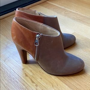 See by Chloe booties, light gray/ brown, 37.5